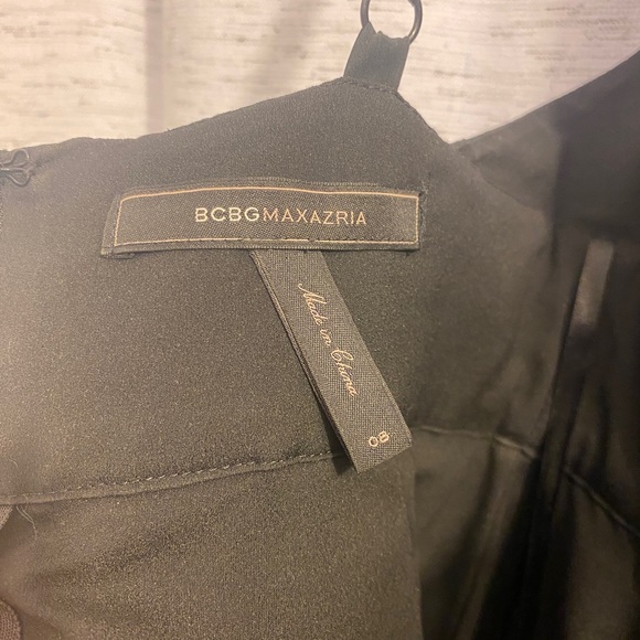 Black taffeta BCBG MAX AZRIA dress - Picture 5 of 6